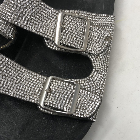 Dunes Two Strap Starlight Bling Crystal Sandals Slides - Picture 2 of 8